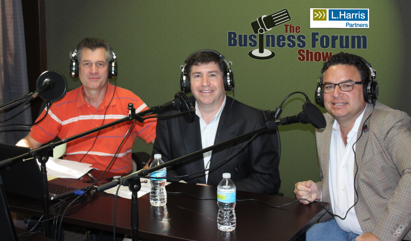 The Business Forum Show Jeff Johnson (L), Rick Diamond (M) and Gary Cohen (R)