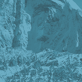 decorative blue-tinted mountain range